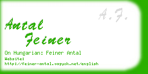 antal feiner business card